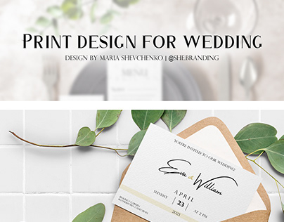 PRINT DESIGN | Wedding