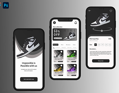 Shoes salling App-UI design for Ecommerce industry