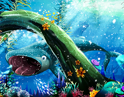 Illustration for the Book "Joelle The Whale Shark"