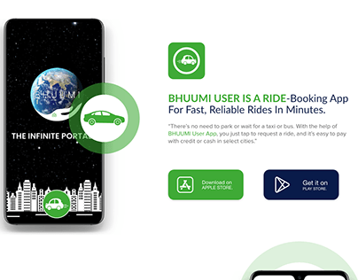 Portfolio Design " Bhuumi Ride App"