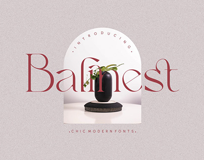 Balinest _ chic modern font