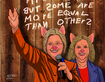 ANIMAL COUNTRY: Hillary and Wasserman-Schultz