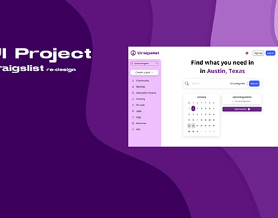 UI Project - Craigslist Re-design Website