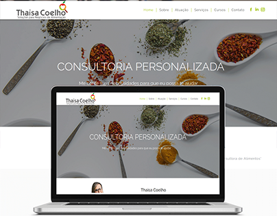 Site Thaisa Coelho - Wordpress