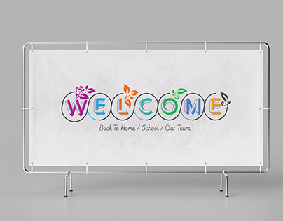 Free Welcome Text Design Illustration