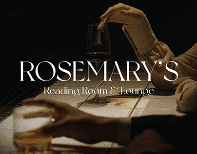 Rosemary's Reading Room & Lounge Branding