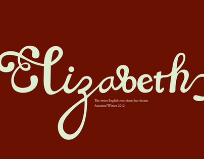Elizabeth—hand lettering & fashion illustrations