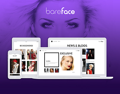 Bareface Model Agency | Web Design