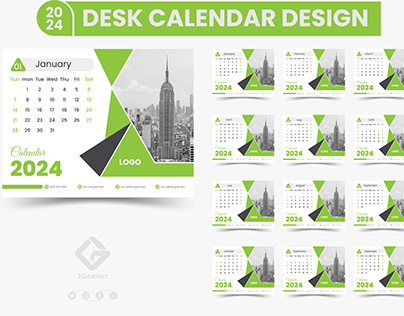 2024 Desk Calendar Design