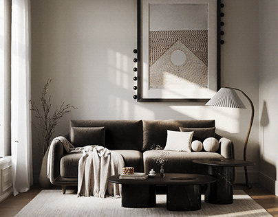 Project thumbnail - 3d visualization | Living room_A5_2024