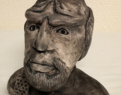 Clay Bust of Klingon