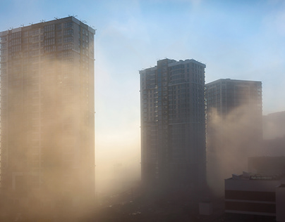 Minsk in the Morning Fog