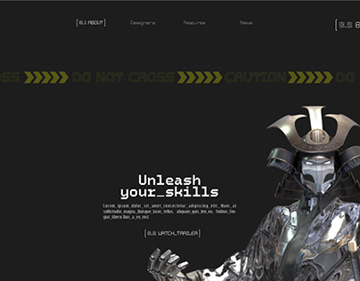 Website landing page design