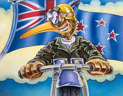 NZ Flag designs with Kiwi and a AR Lazer with Eyejack