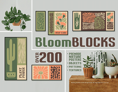 BloomBlocks. +200 Wall Arts & Designs