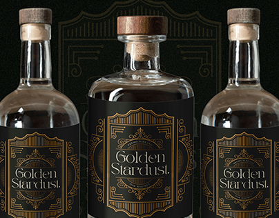 GOLDEN STARDUST | Logo & branding for a whiskey brand