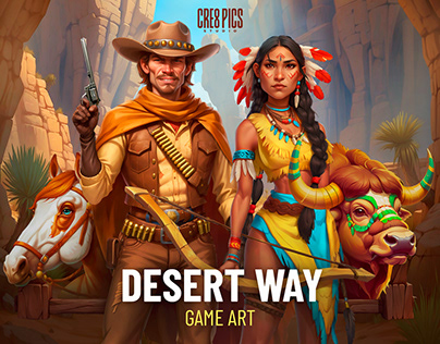 DESERT WAY game art