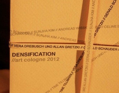 Densification // art cologne 2012 catalogue