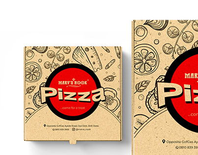 MARV'SNOOK PIZZA PACKAG BOX