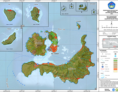 Map of Banda Neira, Moluccas