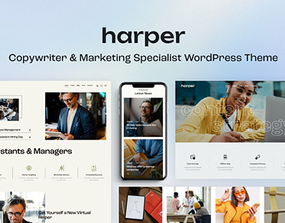 Harper - Copywriter & Marketing Specialist WP Theme