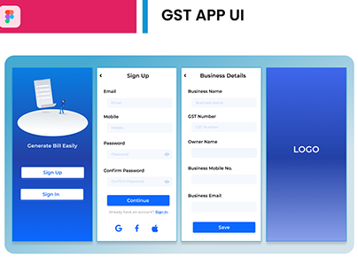 GST App UI Design