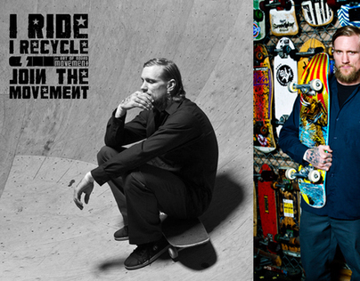 Skateboarder Mike Vallely for IRide IRecycle
