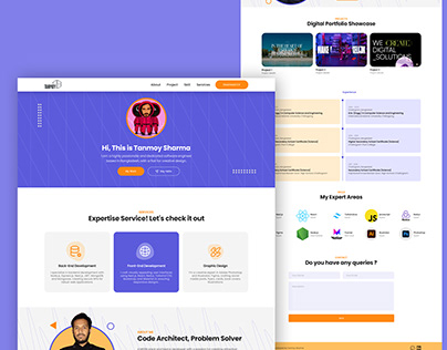 Portfolio Landing Page | UI | Web design | Development