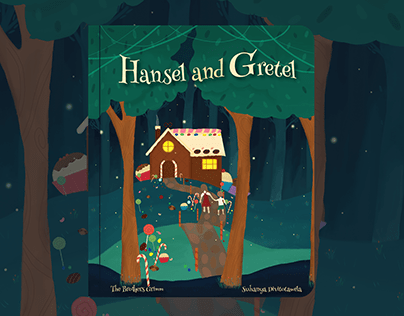 Hansel & Gretel - Book Cover Illustration