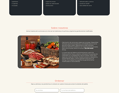 Meat Landing Page