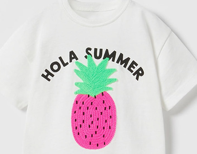 Crochet Pineapple T-shirt for Zara Baby SS23