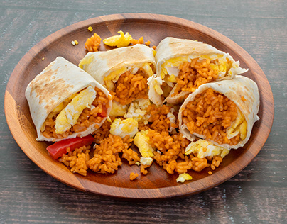 Food Photography- Breakfast Burritos
