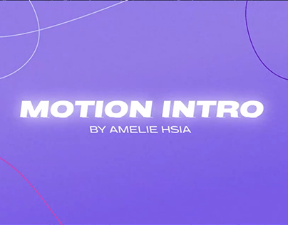Motion design intro