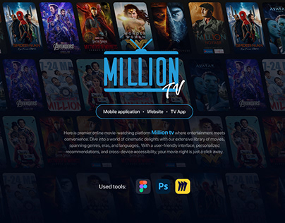 Million Tv Website design