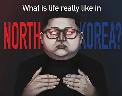 North Korea Editorial Illustration