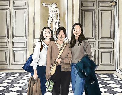 Cousins' trip to Paris