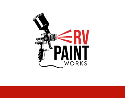 RV Paint works Logo Design