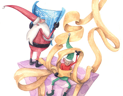 Children's Book Illustration - Santa's Adventures