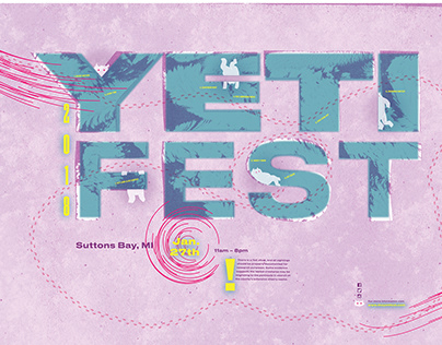Festival Poster | Yeti Fest 2018 | Suttons Bay, MI