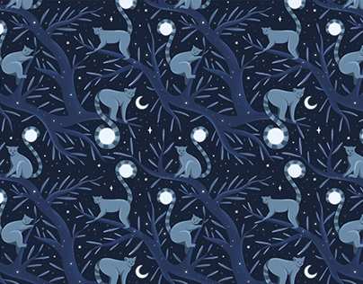 Moonlight lemurs | Pattern