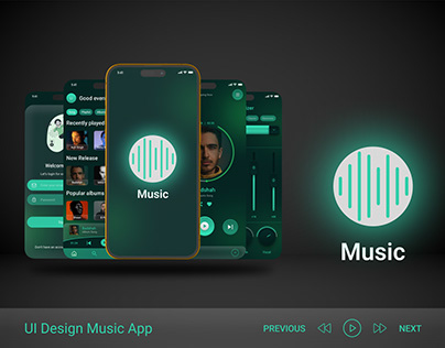 Music Player App Design - UI & UX Design
