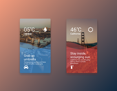 Mobile Weather UI