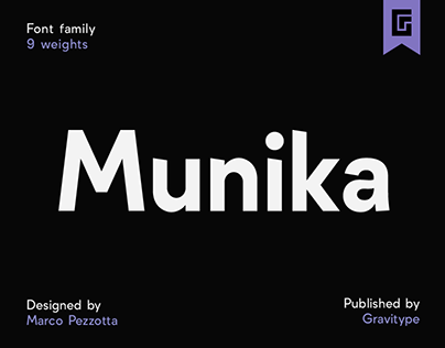 Munika - Sans Serif Font Family