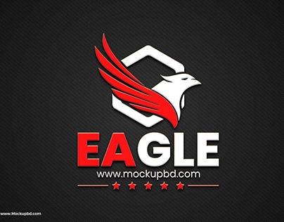 3D Logo Mockup Free Download