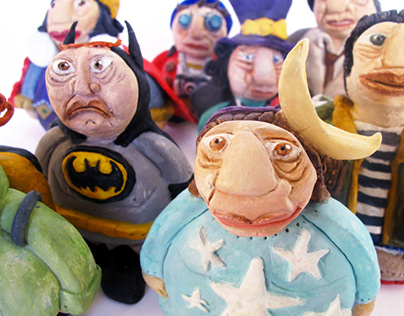 Grumpy Toys * 3d handmade Characters