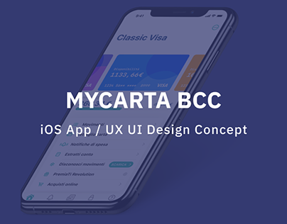 MyBanca BCC iOS App. UX UI Design Concept