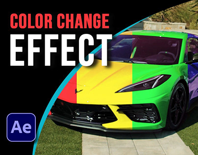 Car color change in video in after effect