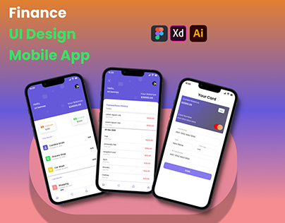 Finance | UI Design | Mobile App | Figma Design