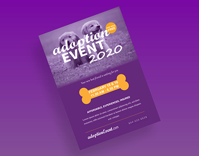 Dog Walkers Event Flyer Template
