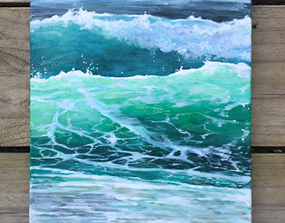 Waves Acrylic Painting